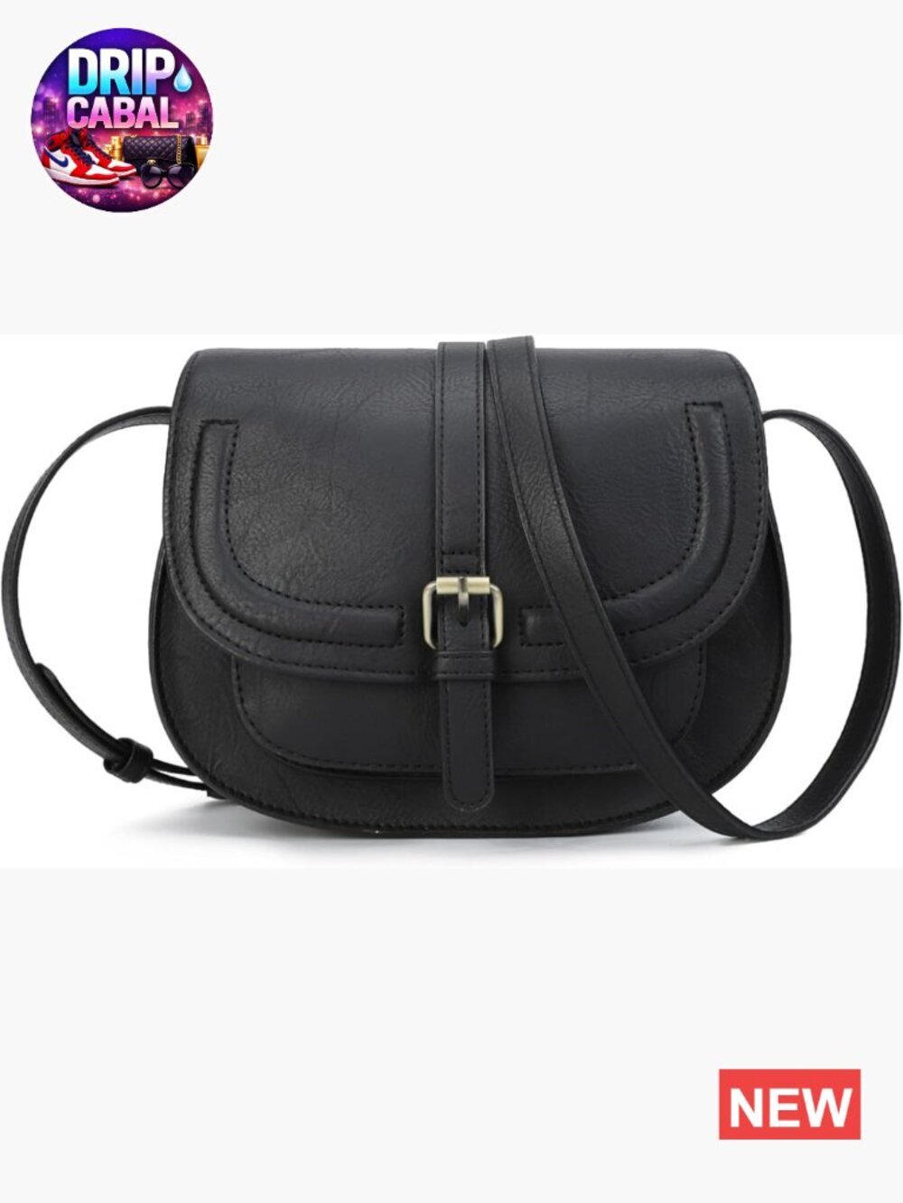 Small Vegan Leather Crossbody Bag Saddle Purse Boho Handbag